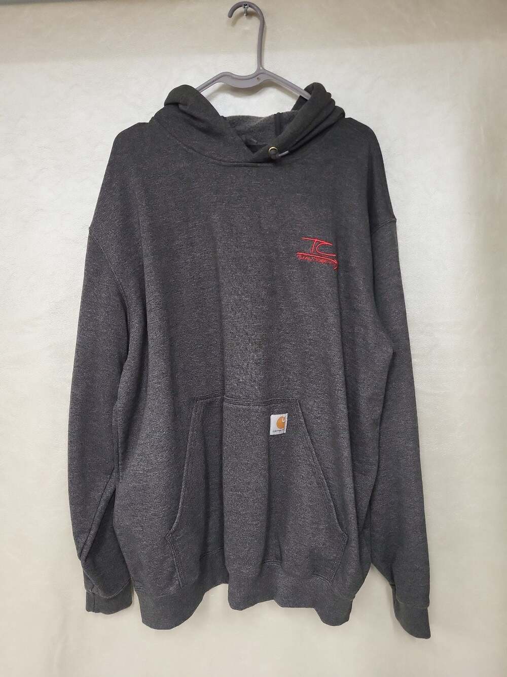 Carhartt Original Fit Hoodie Sweatshirt Charcoal Gray Size XL - Picture 1 of 5